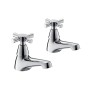 Deva Milan Traditional Bath Taps Pair - Chrome