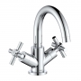 Deva Motif Mono Basin Mixer Tap with Press Top Waste - Chrome