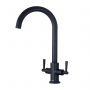 Deva Nelson Kitchen Sink Mixer Tap - Matt Black