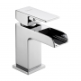Deva Sparkle MK2 Waterfall Mono Single Lever Basin Mixer Tap with Press Top Waste - Chrome