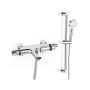 Deva Thermostatic Bath Shower Mixer with Slider Rail Kit - Chrome