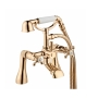 Deva Tudor Pillar Mounted Bath Shower Mixer Tap Gold