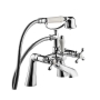 Deva Tudor Pillar Mounted Bath Shower Mixer Tap - Chrome