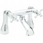 Deva Tudor Pillar Mounted Bath Filler Tap - Chrome