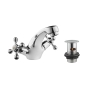 Deva Tudor Mono Basin Mixer Tap with Pop Up Waste - Chrome
