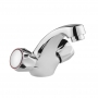 Deva Vitality Round Basin Mixer Tap with Press Top Waste - Gold