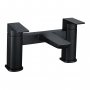 Deva Wai Pillar Mounted Bath Filler Tap - Matt Black