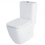Duchy Fuchsia Close Coupled Toilet with Push Button Cistern - Soft Close Seat