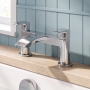 Duchy Hendra Chrome Pillar Mounted Bath Filler Tap