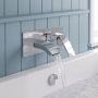 Duchy Hendra Chrome Wall Mounted Bath Filler Tap