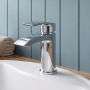 Duchy Hendra Chrome Mini Mono Basin Mixer Tap (inc Press Top Waste)