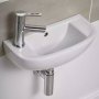 Duchy Lily Slimline Cloakroom Basin 450mm Wide 1 LH Tap Hole