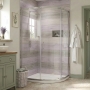 Duchy Pentire 6mm 1-Door Offset Quadrant Shower Enclosure (inc Tray)