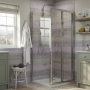 Duchy Pentire 6mm Square Bi-Fold Door Shower Enclosure (inc Tray)