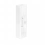 Duchy Vermont Wall Hung 1-Door Tall Unit 350mm Wide - White