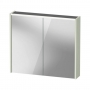 Duravit D-Code LED 2-Door Mirror Bathroom Cabinet 700mm H x 800mm W - Pale Green
