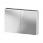 Duravit D-Code LED 2-Door Mirror Bathroom Cabinet 700mm H x 1000mm W - Gloss White