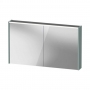 Duravit D-Code LED 2-Door Mirror Bathroom Cabinet 700mm H x 1200mm W - Gloss White