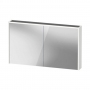 Duravit D-Code LED 2-Door Mirror Bathroom Cabinet 700mm H x 1200mm W - Fjord Green