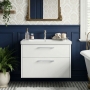 Duravit D-Code 800mm 2-Drawer Wall Hung Vanity Unit