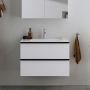 Duravit Durapoint 2-Drawer Wall Hung Vanity Unit with Basin 1000mm Wide