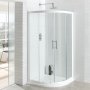 Eastbrook Vantage White Quadrant Shower Enclosure - 6mm Glass