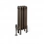EcoRad Legacy Bare Metal Lacquer 4-Column Radiator 600mm High x 249mm Wide 5 Sections