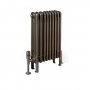 EcoRad Legacy Bare Metal Lacquer 4-Column Radiator 600mm High x 429mm Wide 9 Sections