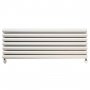 EcoRad Oval Tube Single Horizontal Radiator 420mm High x 1520mm Wide 7 Sections White