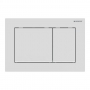 Geberit Omega30 Dual Flush Plate - Matt White/White