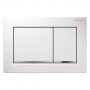 Geberit Omega30 Dual Flush Plate - White/Gloss Chrome
