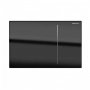 Geberit Omega 70 Dual Flush Plate for Solid Wall - Black Glass