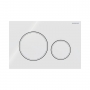 Geberit Sigma20 Dual Flush Plate - Matt White / Gloss White