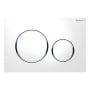 Geberit Sigma20 Dual Flush Plate White/Gloss Chrome
