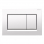 Geberit Sigma30 Dual Flush Plate - White / Matt White