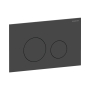 Geberit Sigma40 Round Dual Flush Plate - Matt Black