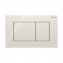 Geberit Sigma40 Square Dual Flush Plate - Sand Grey Glass