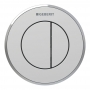 Geberit Type 10 Pneumatic Dual Flush Plate for Concealed Cistern - Matt Chrome