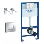 Grohe Rapid SL 3 in 1 WC Frame Set with Fixings