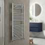 Heatwave Tempo Chrome Straight Heated Ladder Towel Rail