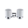 Heritage Chancery Double Tumbler and Holder - Chrome