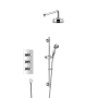 Heritage Dawlish Triple Concealed Mixer Shower with Shower Kit + Fixed Head - Chrome