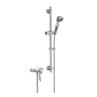 Heritage Dawlish Exposed Mixer Shower with Shower Kit - Chrome