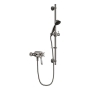 Heritage Dawlish Exposed Mixer Shower with Shower Kit - Brushed Nickel