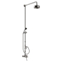 Heritage Dawlish Exposed Mixer Shower with Shower Kit + Fixed Head - Brushed Nickel