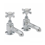 Heritage Dawlish Bath Taps Pair - Chrome
