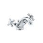 Heritage Dawlish Basin Mixer Tap with Pop up Waste - Chrome