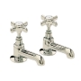 Heritage Dawlish Basin Taps Pair - Vintage Gold
