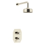 Heritage Glastonbury Dual Concealed Mixer Shower with Fixed Head - Vintage Gold