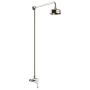Heritage Glastonbury Exposed Mixer Shower with  Premium Fixed Riser Kit - Vintage Gold